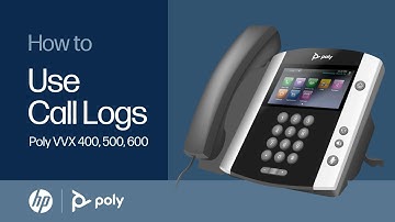 Polycom VVX 400, 500, 600: Call logs (Missed, Dialed, All, Etc.) | HP Support