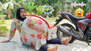 drama parodi❤😭pompa perut pake knalpot motor jadi ibu hamil besar