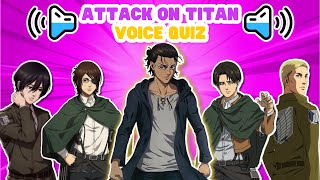 Guess The Attack On Titan Character From His Voice Quiz ⚔️ | Attack On Titan Voice Quiz 🔊