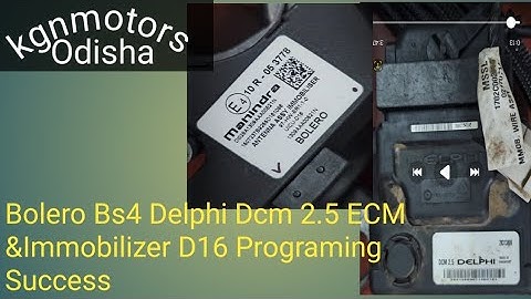 Bolero Bs4 Delphi Dcm 2.5 ECM & Immobilizer D16 Programing Success. @kgnmotorstechnology6074