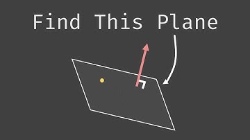 How To Find an Equation of a Plane Given a Point and Perpendicular Normal Vector