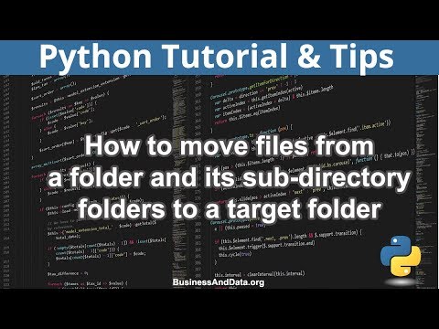 How to move files in a folder and its sub-directory folders to a target folder in Python - YouTube How To Move Files In A Folder And Its Sub-Directory Folders To A Target Folder In Python - Youtube
