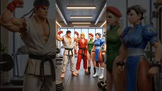 When Ken Finally Gets Buff 🤣 #streetfighter #ken #ryu #gym #motivation