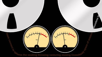 Apple Motion/Logic Project: Analog VU Meters; Music: Oh My Soul (Noiseless Patient Spider)