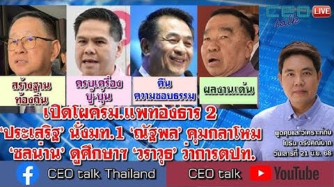 เปิดโผครม.แพทองธาร 2 ‘ประเสริฐ’ นั่งมท.1 ‘ณัฐพล’ คุมกลาโหม ‘ชลน่าน’ ดูศึกษาฯ ‘วราวุธ’ ว่าการตปท.