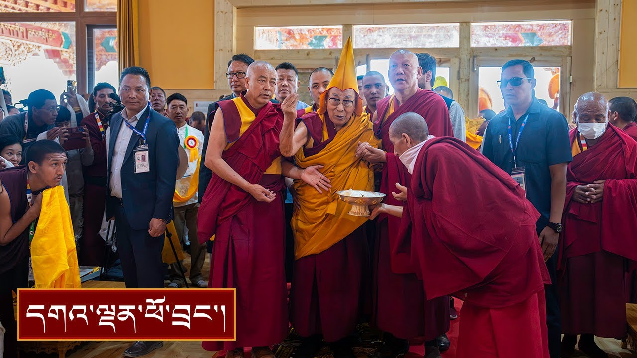 ཟངས་དཀར་དཀར་དགོན་གྱི་༸རྒྱལ་བའི་ཕོ་བྲང་གསར་པ་དང་། ནཱ་ལེནྡྲ་རིག་གཞུང་སློབ་གཉེར་ཁང་དབུ་འབྱེད་མཛད་སྒོ