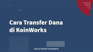 Cara Transfer Dana Di Koinworks