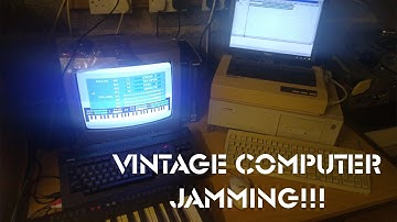 Jamming with a 486 Pc running Windows 3.11 with Cakewalk home studio v3 & Yamaha CX5M music computer