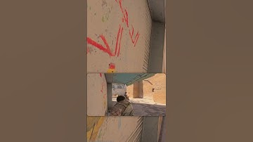 CS2 Dust 2: Mid Doors Smoke from Short! (Top) #shorts #cs2