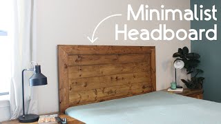 The Simplest Headboard EVER! // DIY + How To