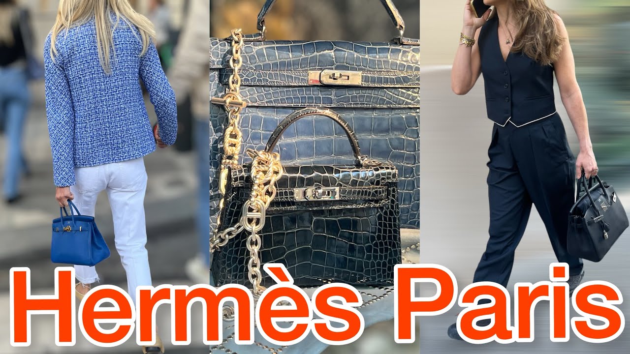 Hermés bag in Paris, Birkin, Kelly, /paris street style, paris street  fashion. 