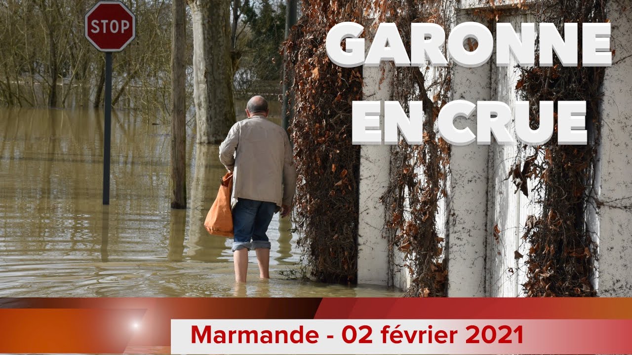 Tempête Justine - Inondation à Marmande le 02 février 2021