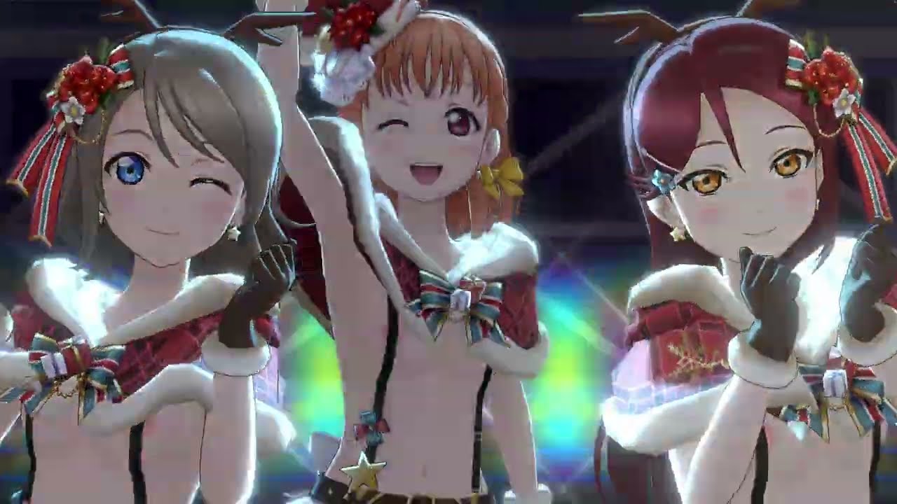 [SIFAS MOD] MIRACLE WAVE (Aqours, no shirts, Jingle Bells ga Tomaranai Costume)