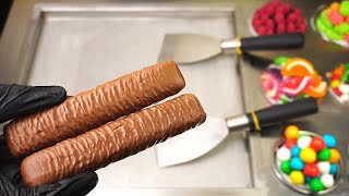 Ülker ALBENİ İle Kaş Tava Dondurma YAPIMI ( ICE CREAM ROLLS )!