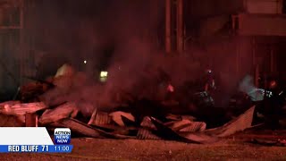 Commercial structure fire in Orland, more than 1,100 without power