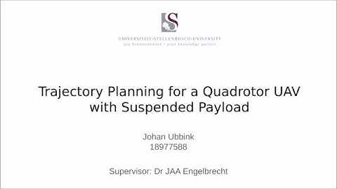 Trajectory Planning for a Quadrotor UAV with Suspended Payload