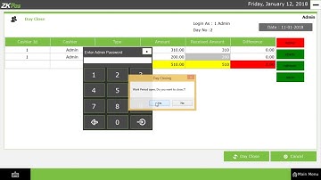 Sales and Day Closing Function   ZKTeco POS Machine by Lana Technologies arabic 3