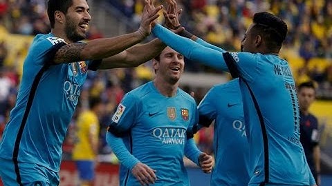 Las Palmas Vs Barcelona 1 - 2 All Goals & Highlights 20-2-2016