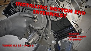 INSTALLING BOTTOM END INTERNAL PARTS!!  - TURBO 5.3 LS pt 5 by GODSPEED Garage 636 views 2 years ago 11 minutes, 27 seconds