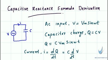 Capacitive reactance formula derivation