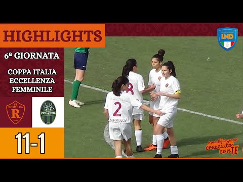 Romulea - Città di Cerveteri | GOAL e HIGHLIGHTS VI giornata Coppa Italia Eccellenza Femminile