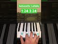 How To Play Subwoofer Lullaby on Piano #shorts