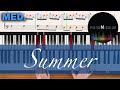 [Real Piano Tutorial] SUMMER  (Hisaishi Joe)  with sheets