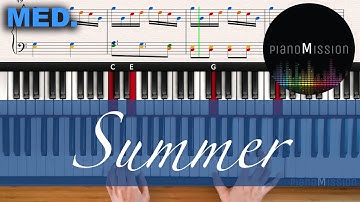[Real Piano Tutorial] SUMMER  (Hisaishi Joe)  with Follow-Up Tutorial