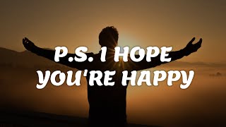 The Chainsmokers - P.S. I Hope You're Happy (Lyrics) feat. blink-182