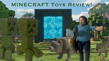 Minecraft Movie - Steve, Creeper, and Wolf Toy Review!