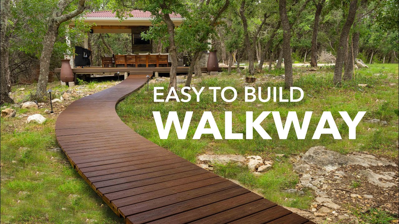 How to build a walkway with wood