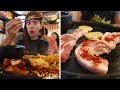 Eating Spicy Korean Barbecue Samgyeopsal (삼겹살) | Tokyo, Japan