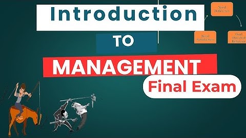 Introduction to management final exam