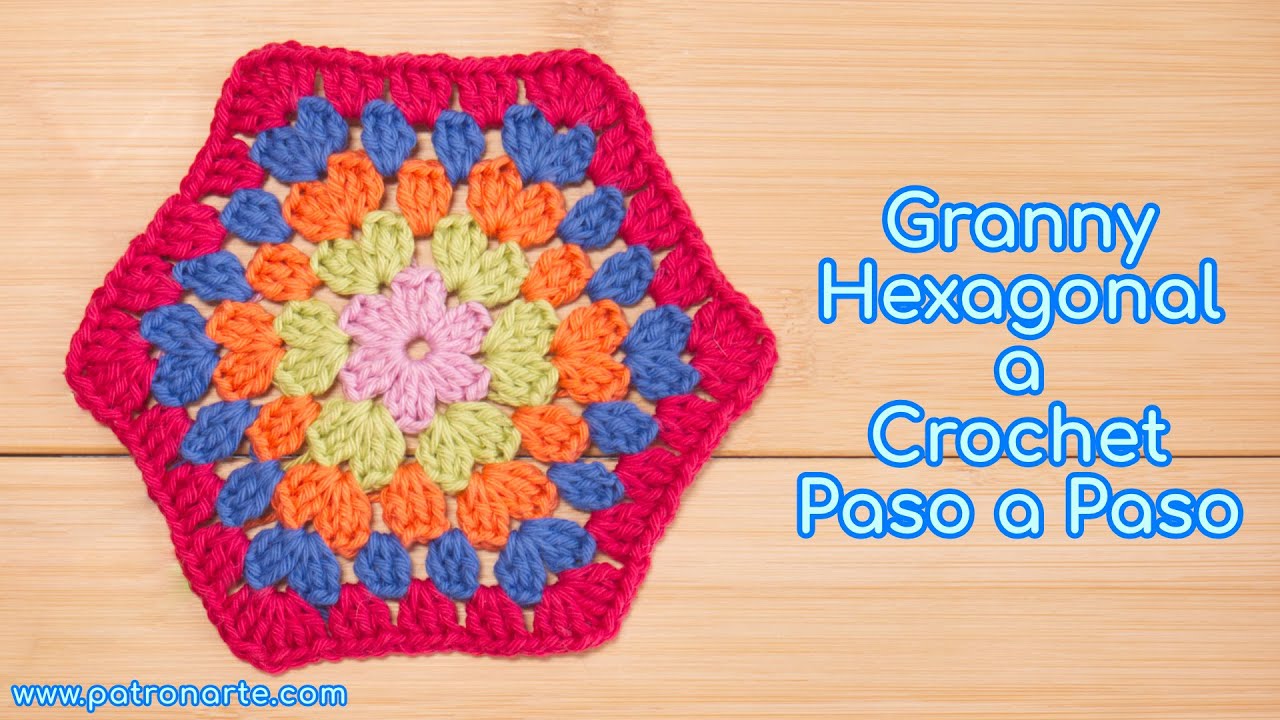 Granny Hexagonal a Crochet o Ganchillo