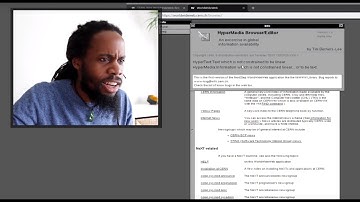 Web designer using the first ever web browser ... Can