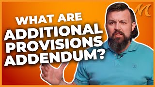 🏡What are Additional Provision Addendum in Real Estate