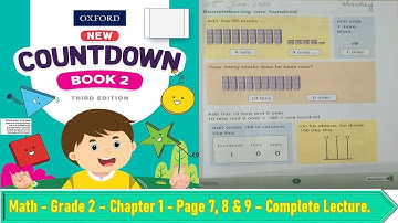Grade 2 - Math - Chapter 1 - Numbers - Page 7, 8 & 9 - Oxford New Countdown Book 2 Third Editions.