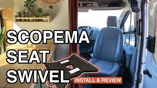 Scopema Seat Swivel | Install & Review | Ford Transit
