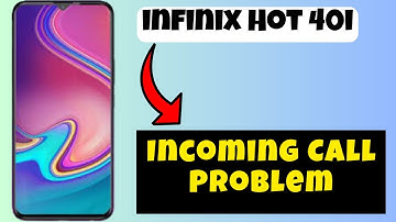 Incoming Call Problem infinix Hot 40i  || Incoming call options || How to set incoming call settings