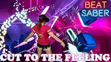 Beat Saber || Cut To The Feeling by Carly Rae Jepsen (Expert) First Attempt || Mixed Reality