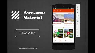 4) Awesome Material (Directory UI Template with Google Material Design) screenshot 2