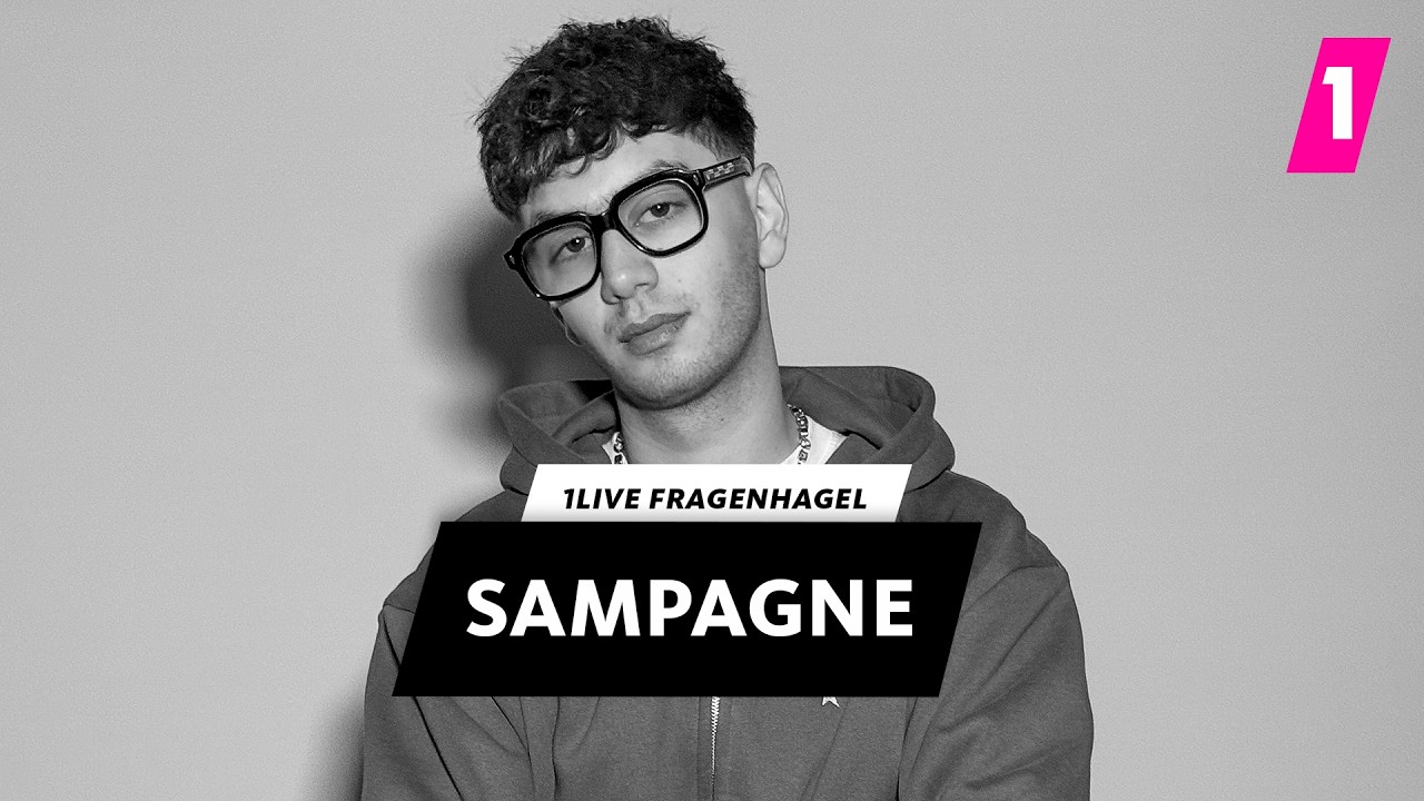 Sampagne Rapper Sampagne im 1LIVE Fragenhagel - YouTube