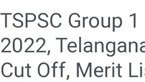 TSPSC GROUP 1 RESULT 2022 RELEASED DATE OFFICIAL CONFIRMED,HOW TO DOWNLOAD,LATEST NEWS TSPSC GROUP 1