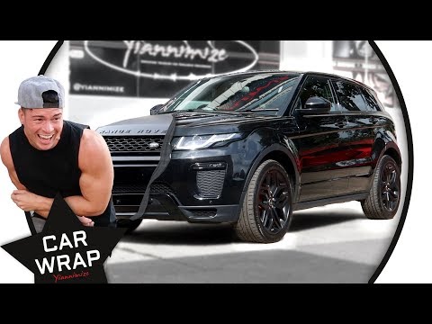 Joel Corry's Range Rover Evoque wrapped a Stealth Satin Black!