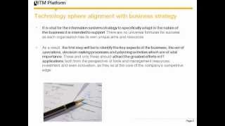Technology sphere: alignment with business strategy