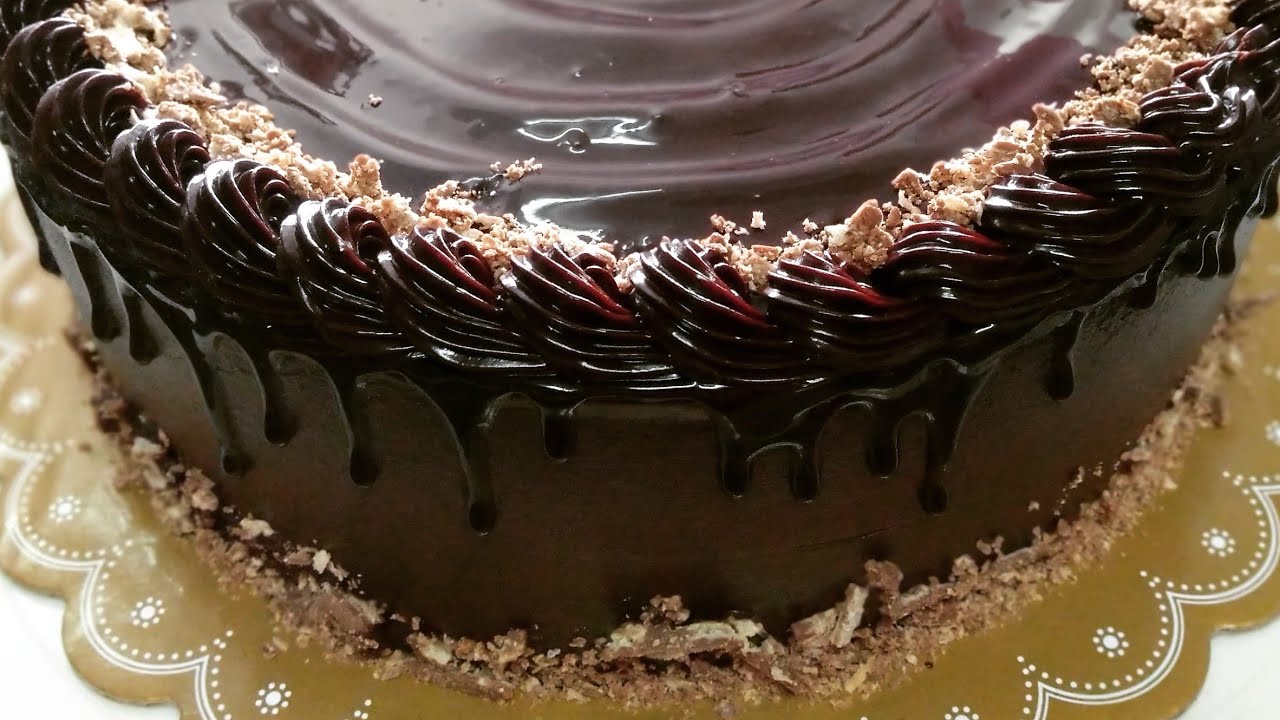 Easy Triple Chocolate Cake with Chocolate Drip - Flouring Kitchen