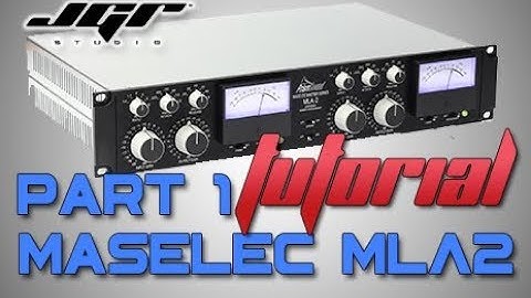 Prism Maselec MLA-2 + Studio One 4 Mastering Tutorial Italiano Part1