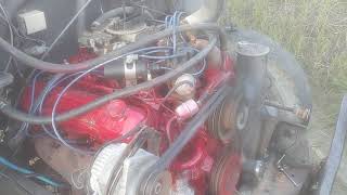 IH 392 V8 Running with Open Manifolds.
