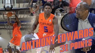Anthony Edwards Drops 31 Points in front of Patrick Ewing!! Raw Highlights