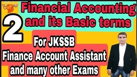 (2) Financial Accounting and its Basic Terms/Accountancy and Bookkeeping/Finance Account Assistant🔥🔥
